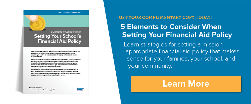 5 Elements to Consider When Setting Your School's Financial Aid Policy