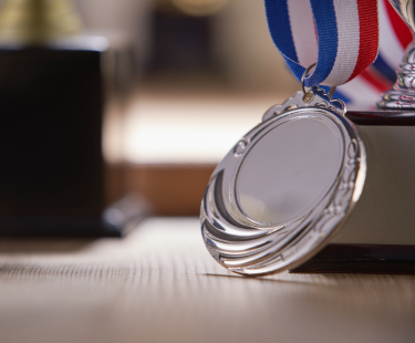 Silver medal depicting value