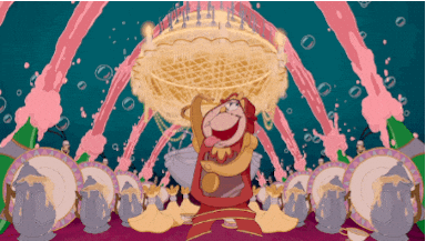 Be Our Guest Gif, from Beauty and the Beast