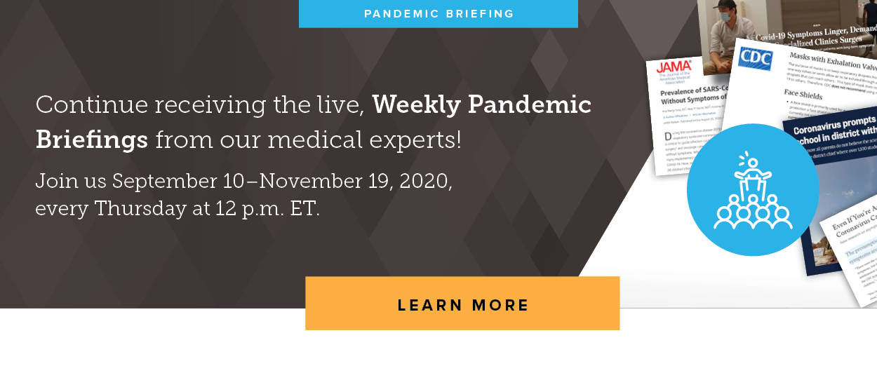 Weekly Pandemic Briefing Package